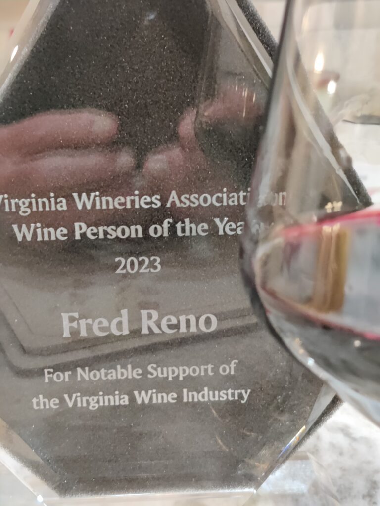 Virginia Wineries Association Virginia Wine Person of the Year 2023